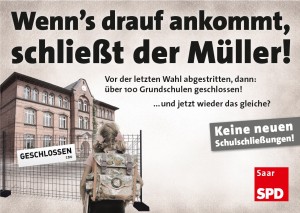 Keine neuen Schulschliessungen!